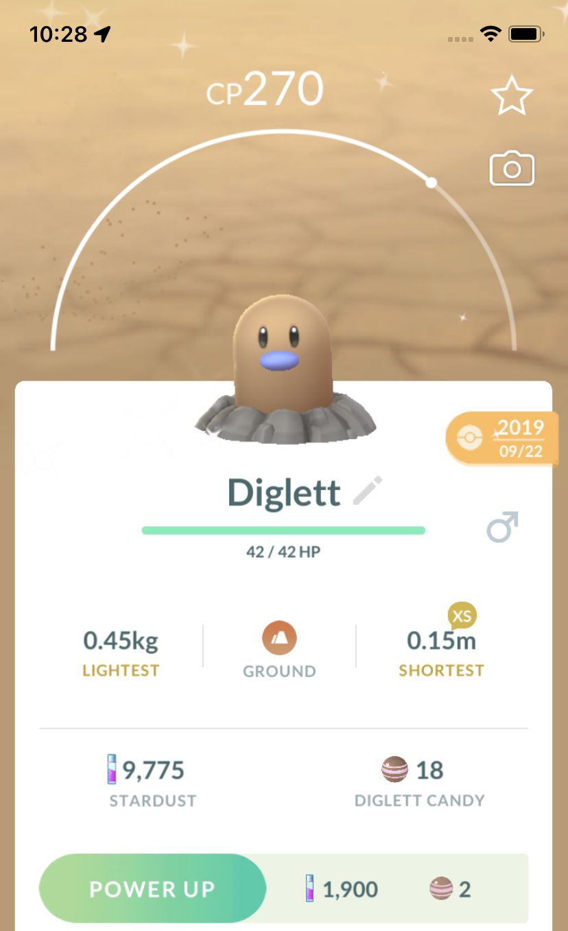 Shiny Diglett 2019 Trade (Guaranteed Lucky) - Pokemon GO Trade
