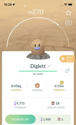 Shiny Diglett 2019 Trade (Guaranteed Lucky) - Pokemon GO Trade