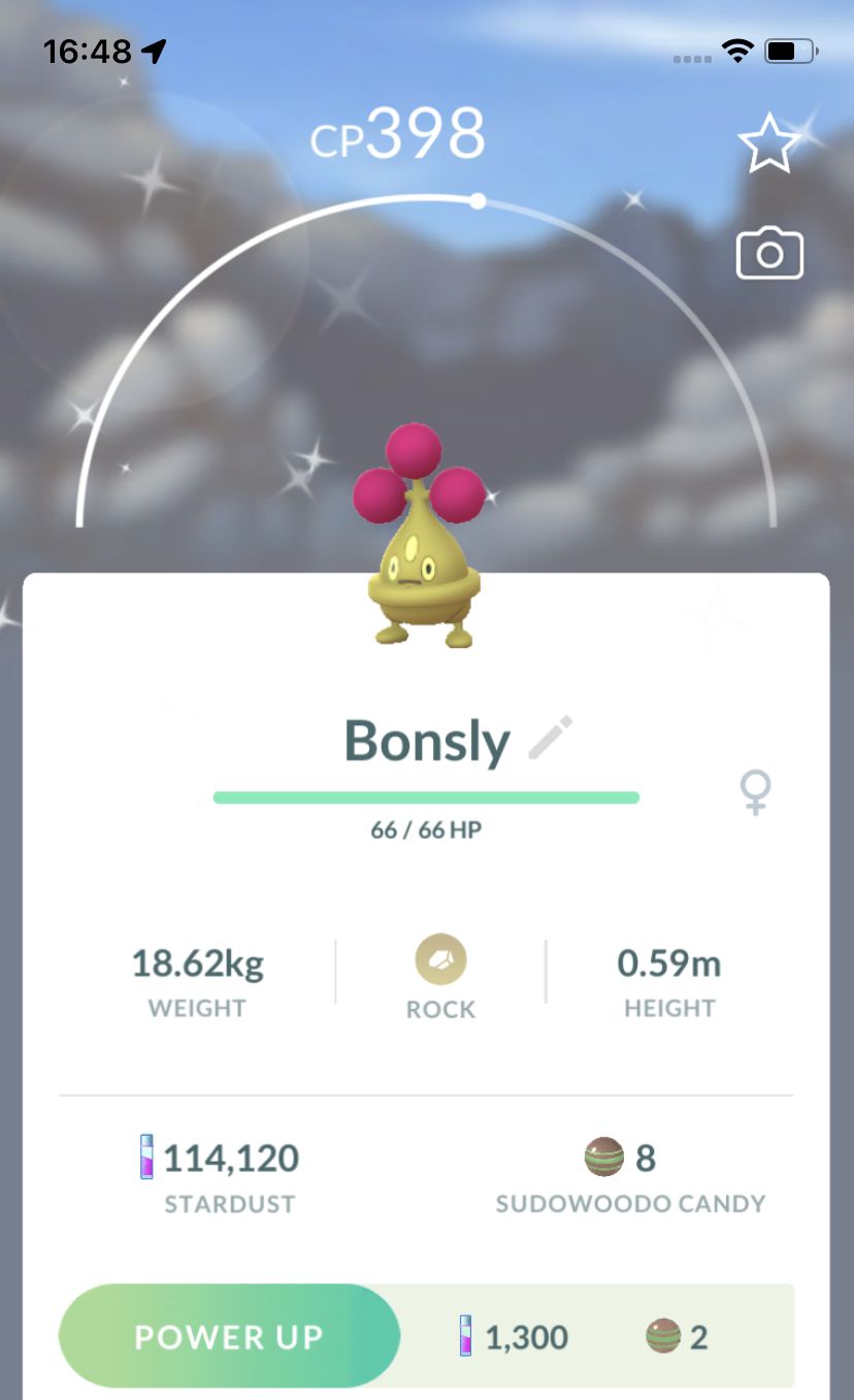 Shiny Bonsly Trade - Pokemon GO Trade