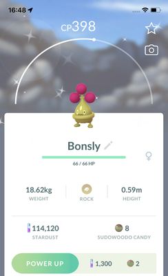 Shiny Bonsly Trade - Pokemon GO Trade