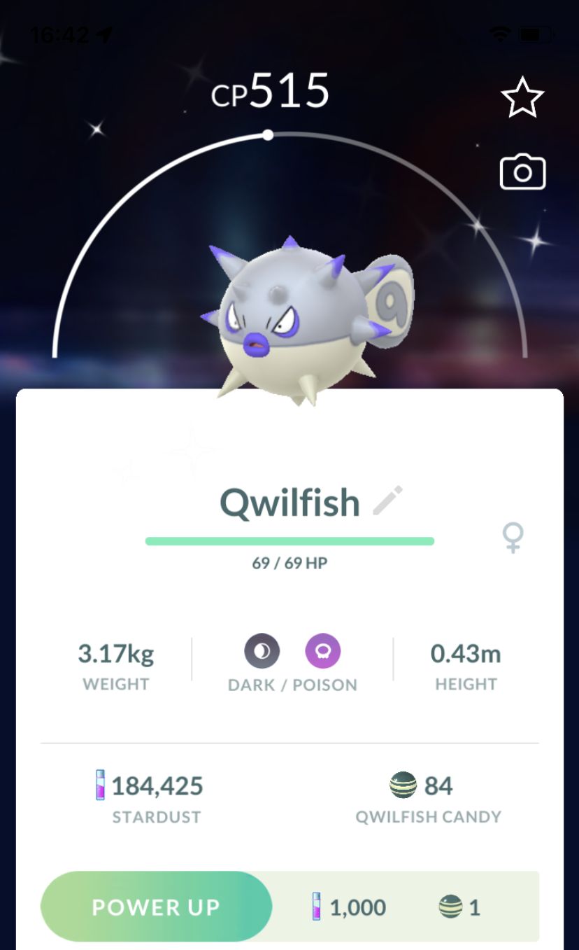 Shiny Hisuian Qwilfish Trade - Pokemon GO Trade