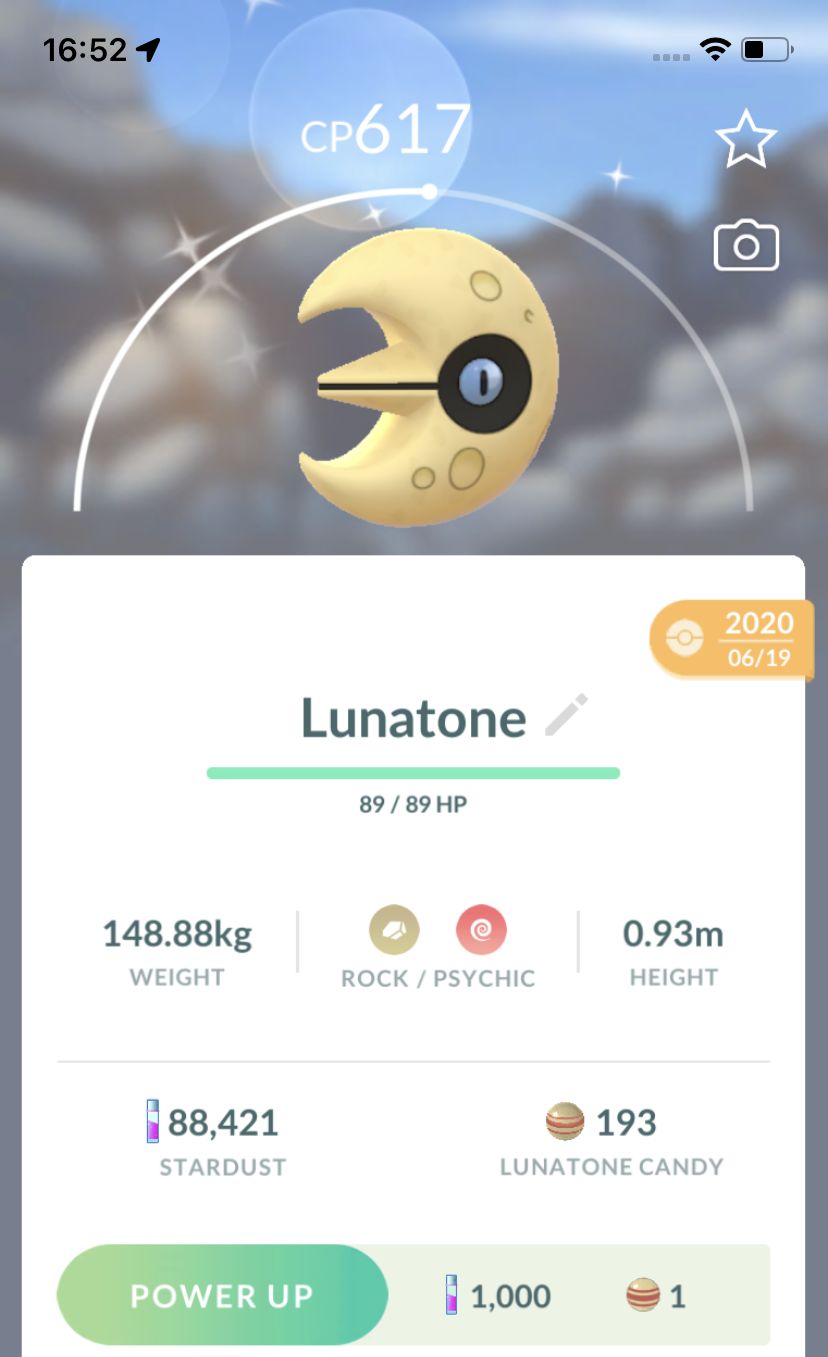 Shiny Lunatone Trade - Pokemon GO Trade
