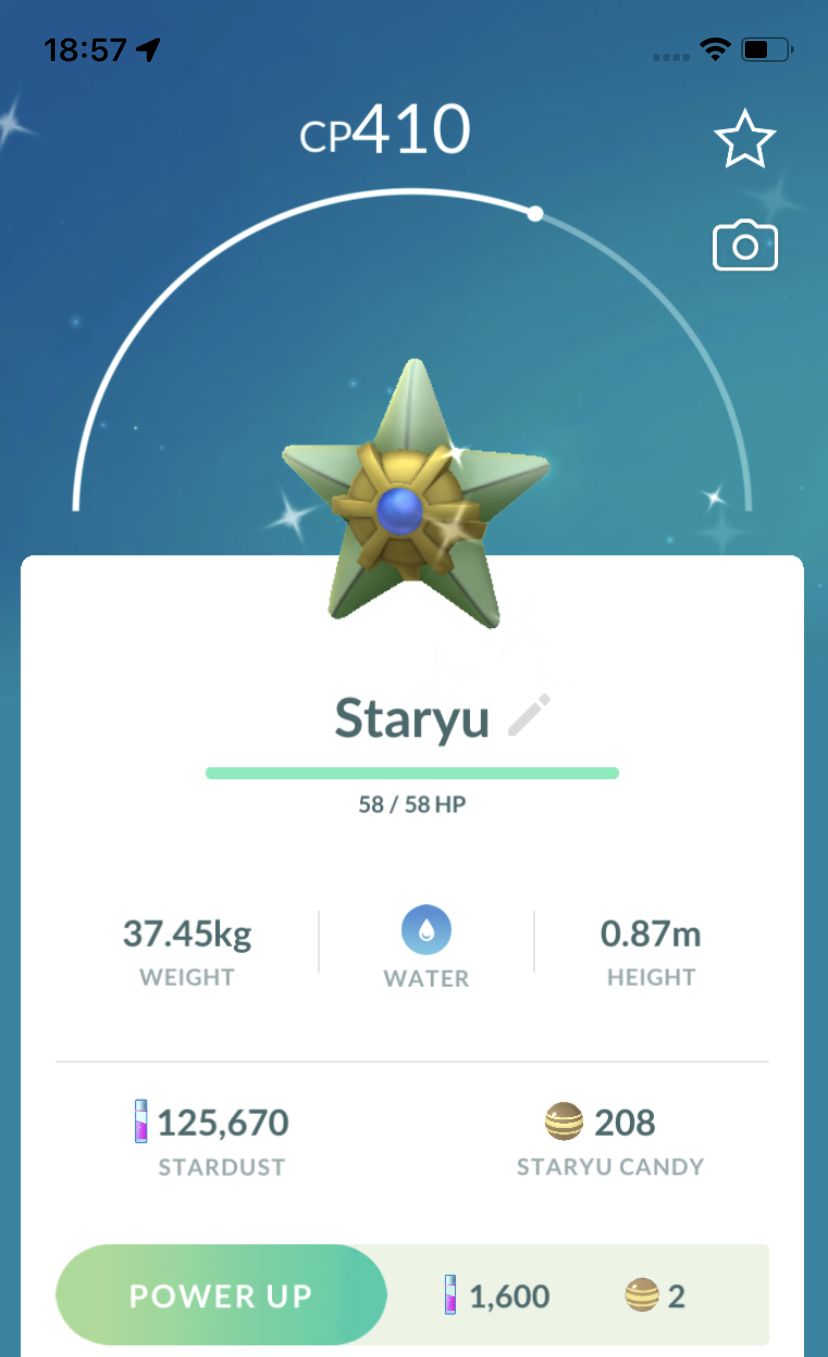 Shiny Staryu Trade - Pokemon GO Trade