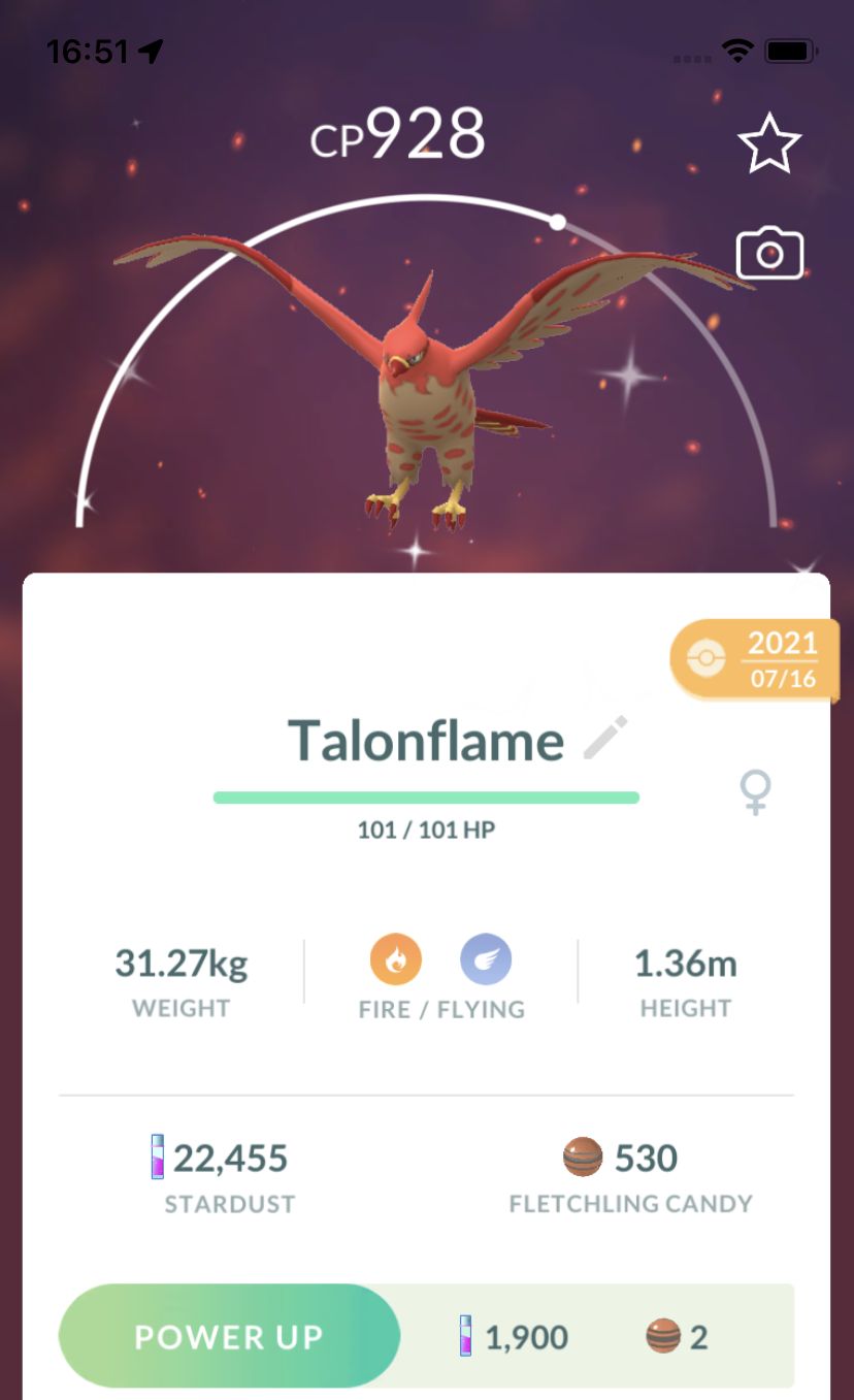 Shiny Talonflame Trade - Pokemon GO Trade