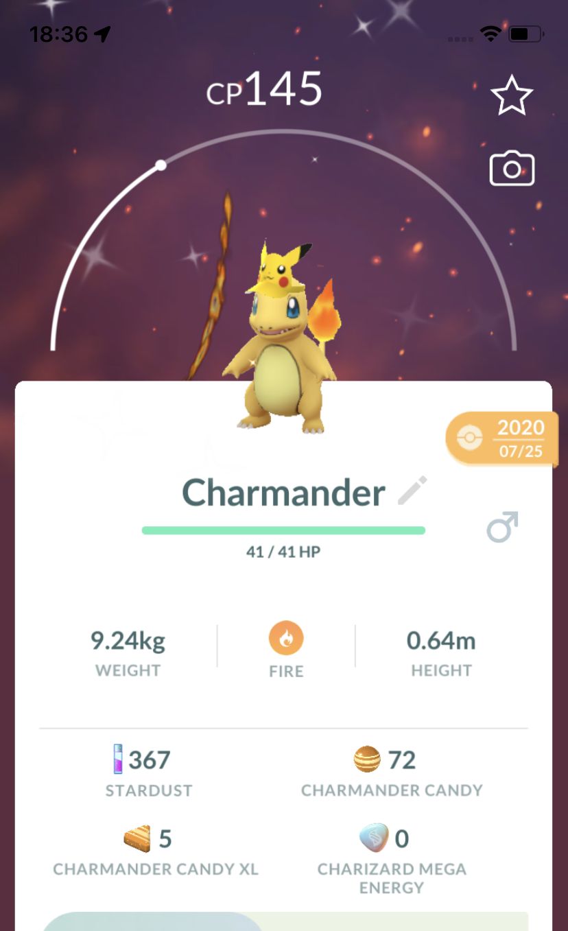 Shiny Charmander Visor GO Fest Trade - Pokemon GO Trade