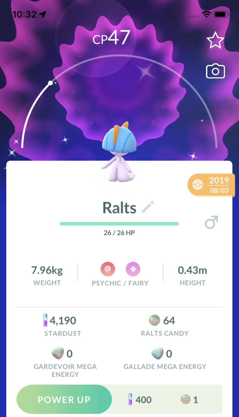 Shiny Ralts (Male) 2019 Trade (Guaranteed Lucky) - Pokemon GO Trade