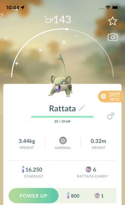 Shiny Rattata 2019 Trade (Guaranteed Lucky) - Pokemon GO Trade