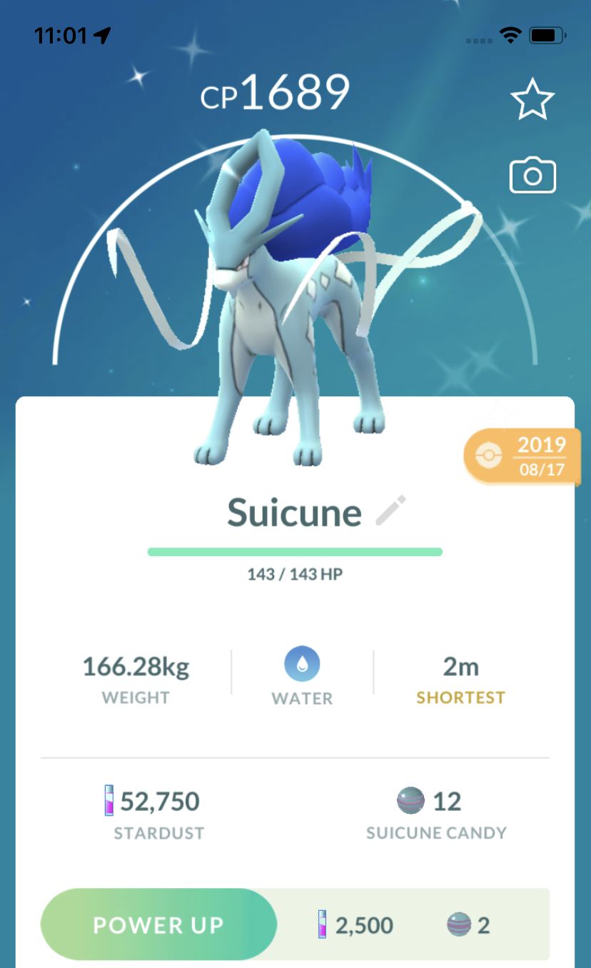 Shiny Suicune 2019 Trade (Guaranteed Lucky) - Pokemon GO Trade