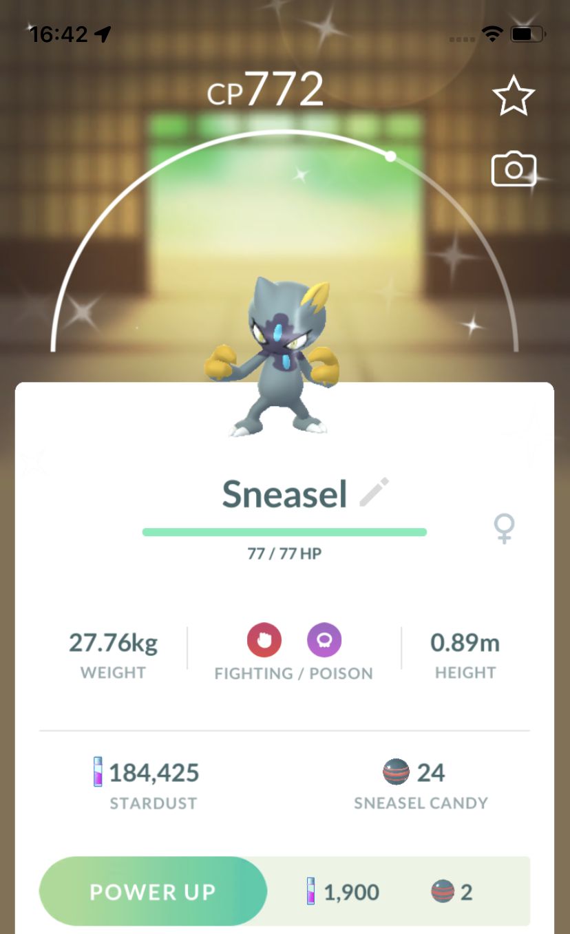 Shiny Hisuian Sneasel Trade - Pokemon GO Trade