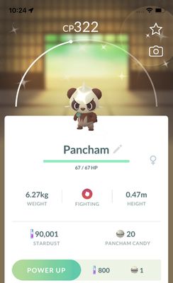 Shiny Pancham Trade - Pokemon GO Trade