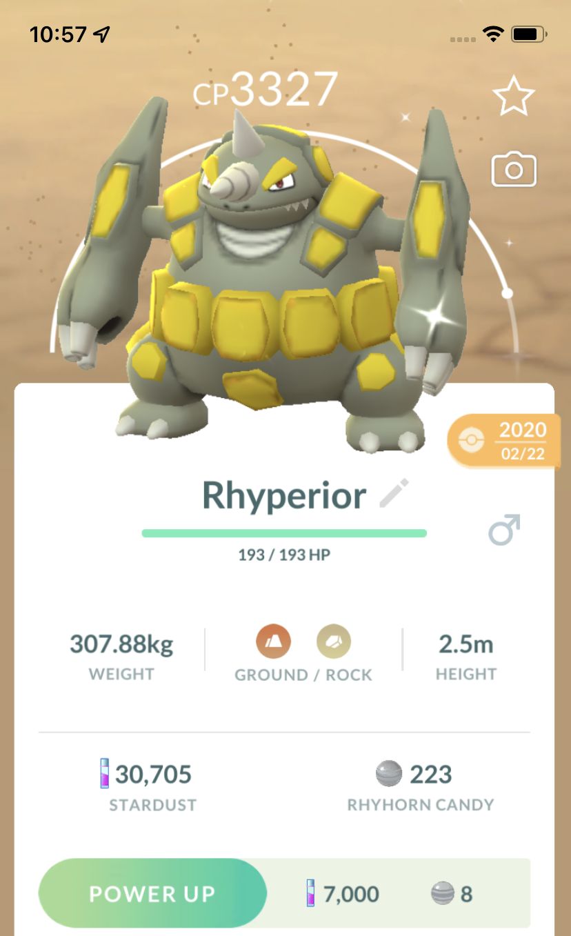 Shiny Rhyperior 2020 Trade - Pokemon GO Trade