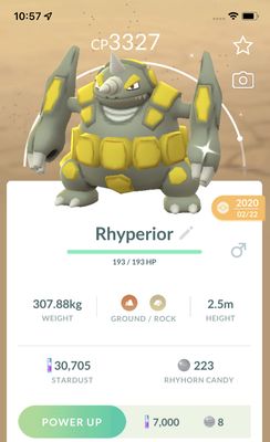 Shiny Rhyperior 2020 Trade - Pokemon GO Trade
