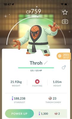 Shiny Throh Trade - Pokemon GO Trade