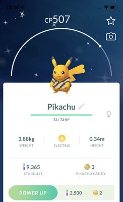 Shiny Pikachu Batik - Pokemon GO Trade