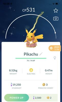 Shiny Pikachu with Saree Diwali - Pokemon GO Trade
