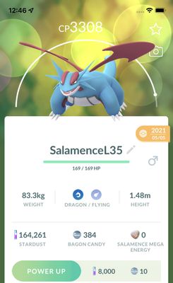 Salamence Lv35 Trade - Pokemon GO Trade