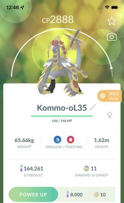 Kommo-O Lv35 Trade - Pokemon GO Trade