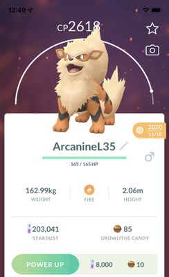 Arcanine Lv35 Trade - Pokemon GO Trade