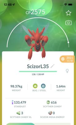 Scizor Lv35 Trade - Pokemon GO Trade