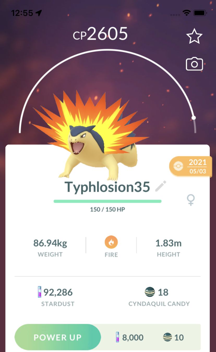 Typhlosion Lv35 Trade - Pokemon GO Trade