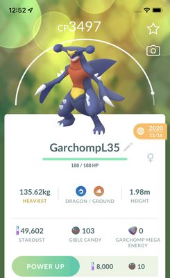 Garchomp Lv35 Trade - Pokemon GO Trade