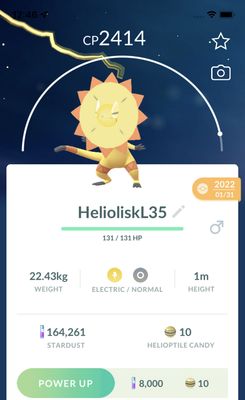 Heliolisk Lv35 Trade - Pokemon GO Trade