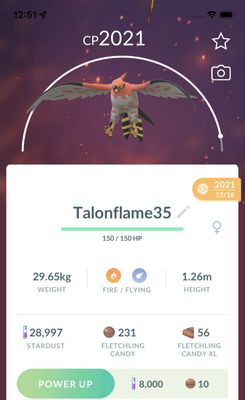 Talonflame Lv35 Trade - Pokemon GO Trade