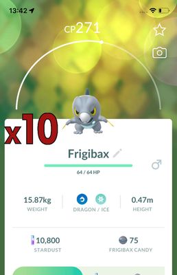 Frigibax Trades [x10] - Pokemon GO Trade