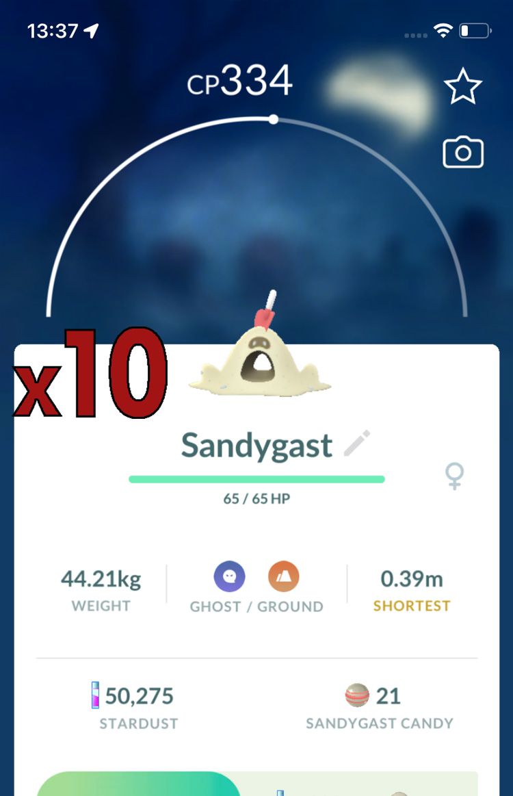Sandygast Trades [x10] - Pokemon GO Trade
