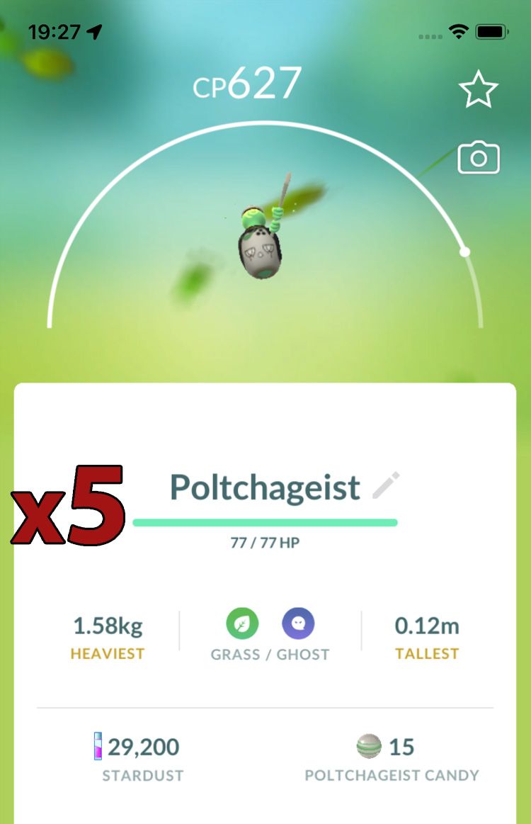 Poltchageist [x5] - Pokemon GO Trade