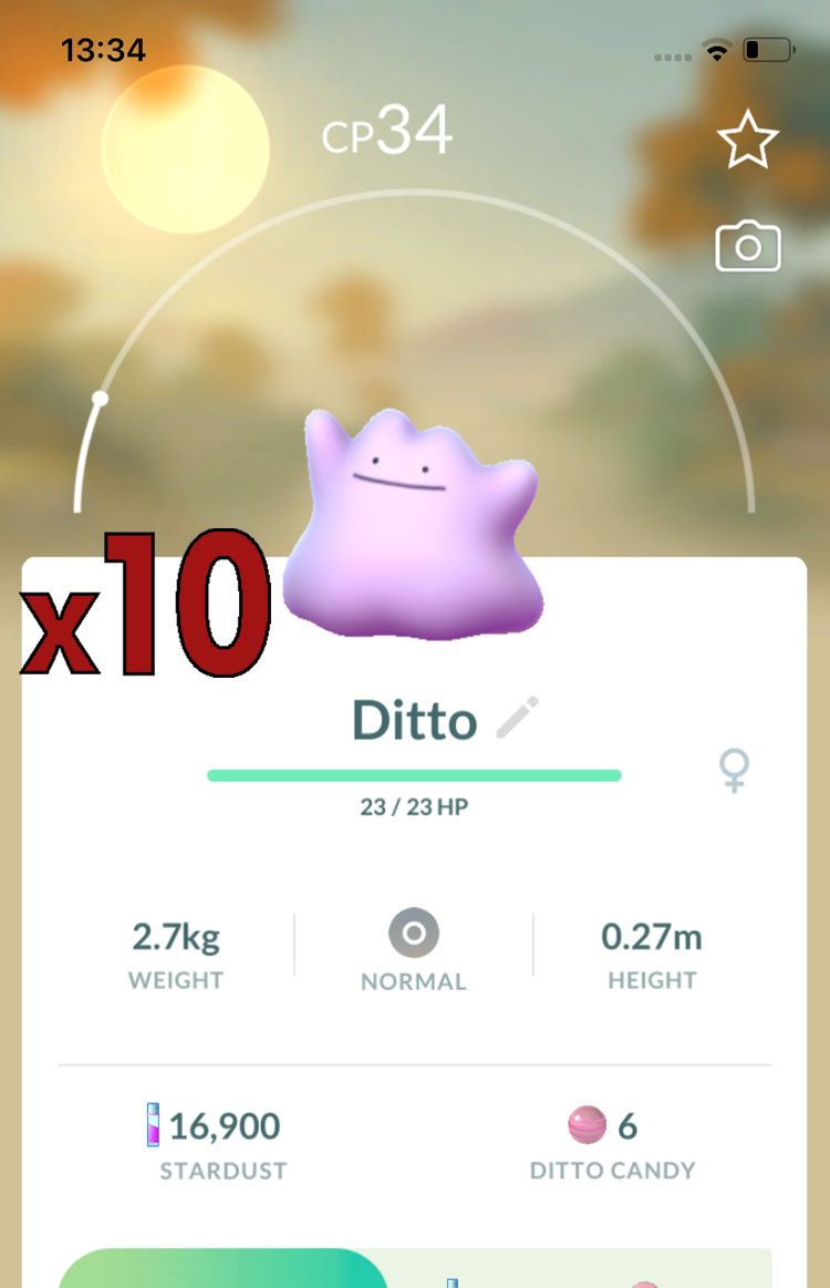 Ditto Trades [x10] - Pokemon GO Trade