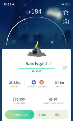 Shiny Sandygast Trade - Pokemon GO Trade