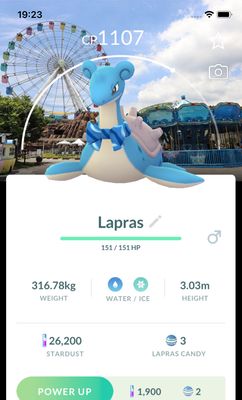 Lapras with Bow + Taipei Background Trade - Pokemon GO Trade