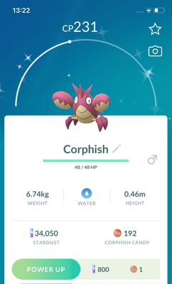 Shiny Corphish Trade - Pokemon GO Trade