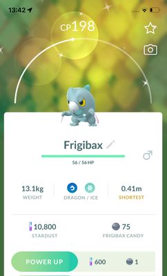 Shiny Frigibax Trade - Pokemon GO Trade