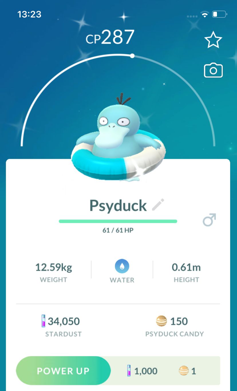 Shiny Psyduck with Swim Ring Trade - Pokemon GO Trade