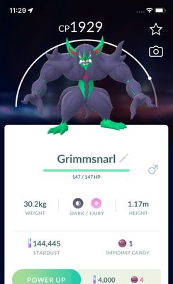#861 Grimmsnarl Trade - Pokemon GO Trade