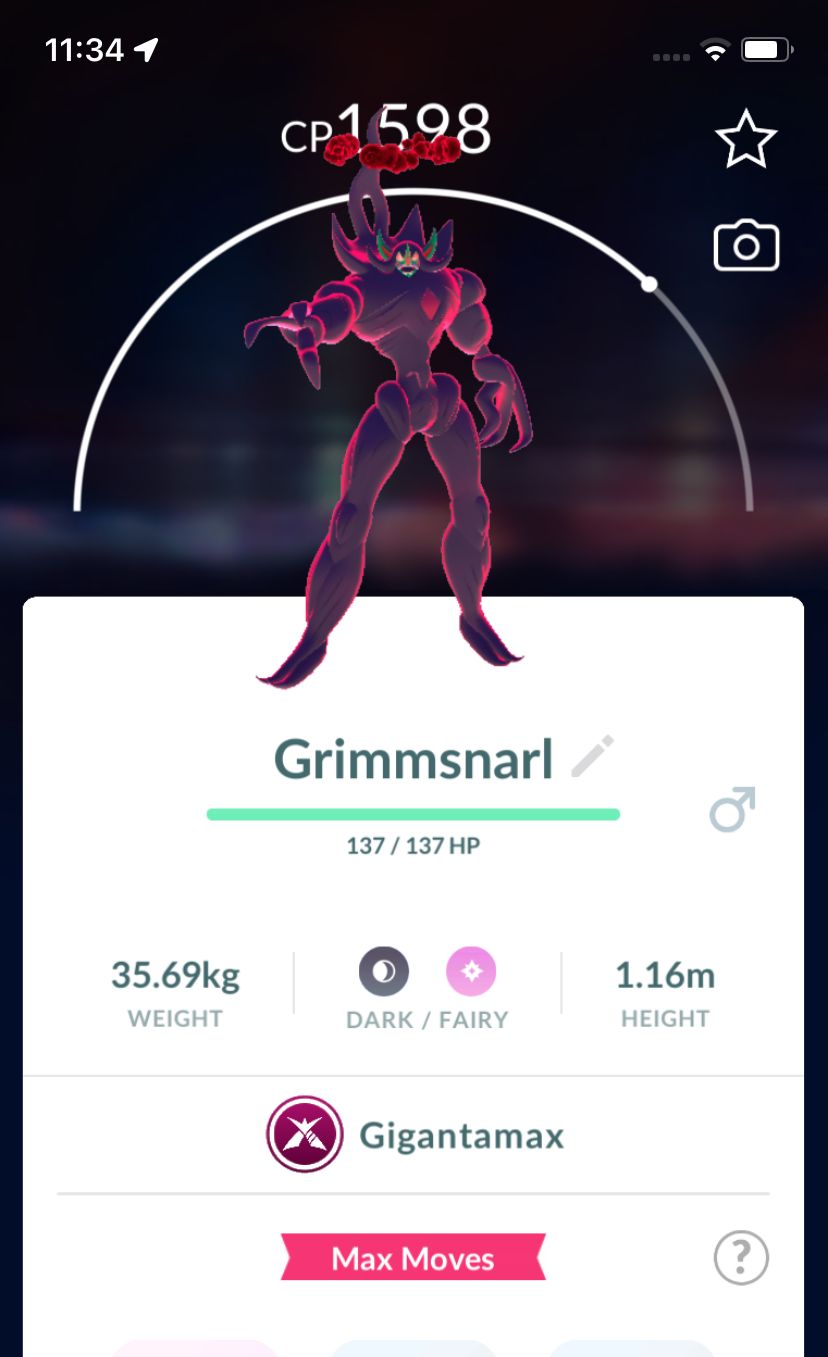 Grimmsnarl Gigantamax Trade - Pokemon GO Trade