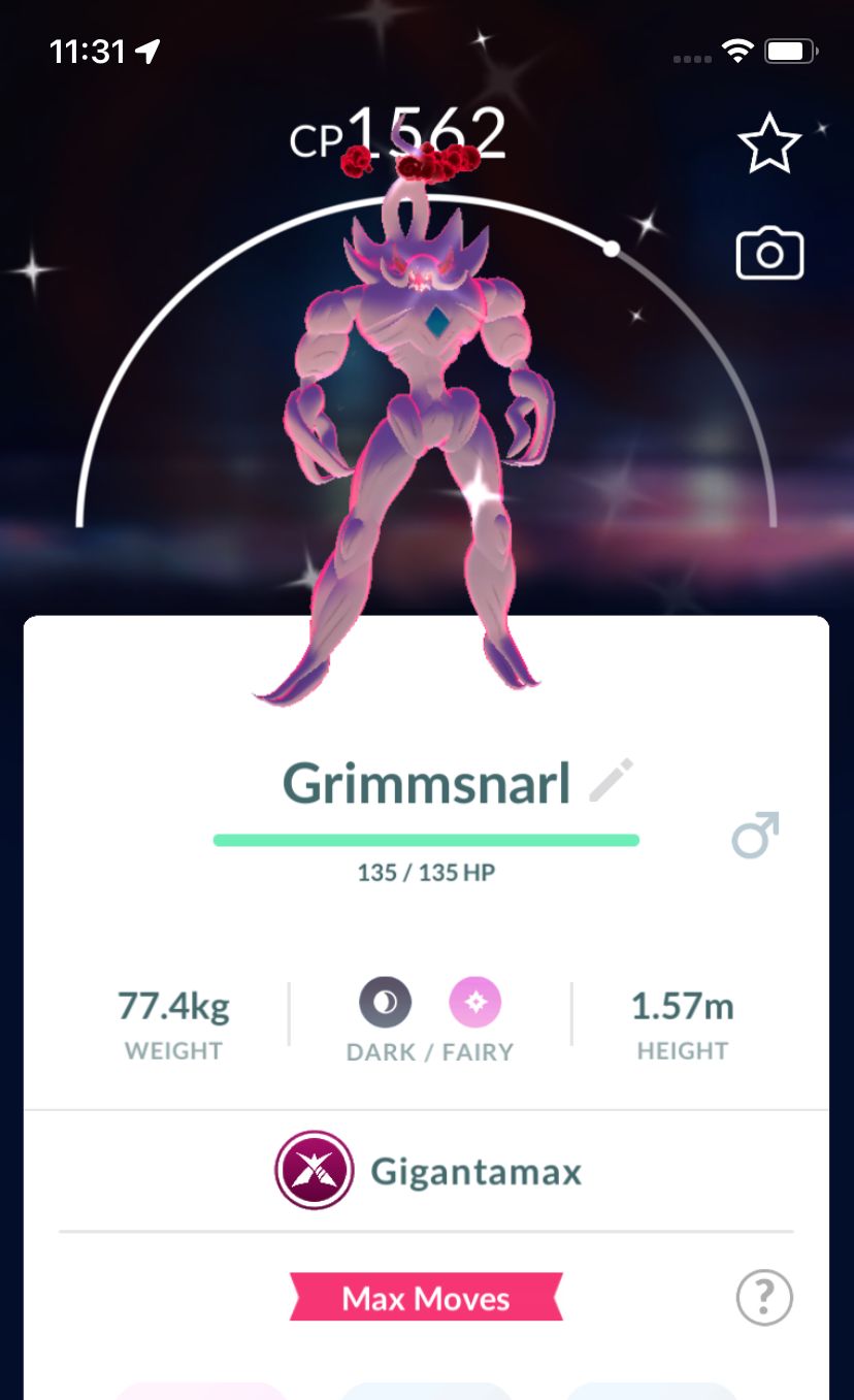 Shiny Grimmsnarl Gigantamax Trade - Pokemon GO Trade