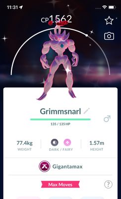 Shiny Grimmsnarl Gigantamax Trade - Pokemon GO Trade