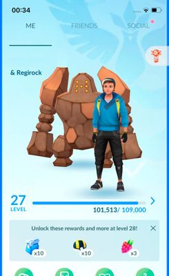 Premium Pokemon GO Account - 1x Shiny Regirock + 30x Legendary Pokemon & 194k Stardust !!