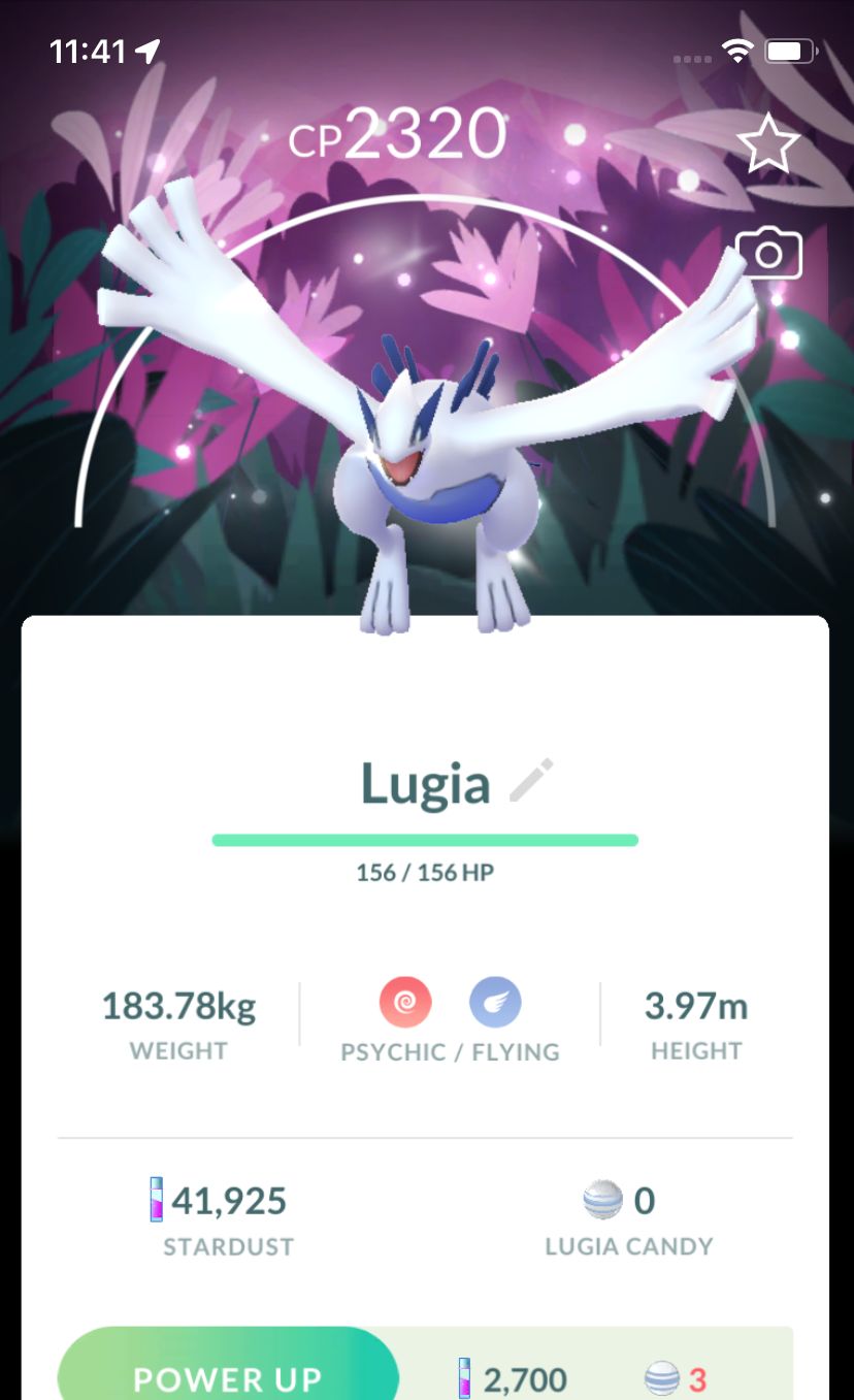 Lugia with Background Trade - Pokemon GO Trade Service