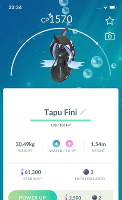 Shiny Tapu Fini - Pokemon GO Trade Service