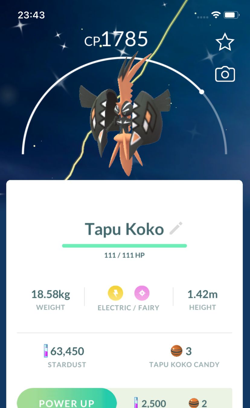 Shiny Tapu Koko - Pokemon GO Trade Service