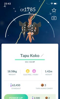 Shiny Tapu Koko - Pokemon GO Trade Service