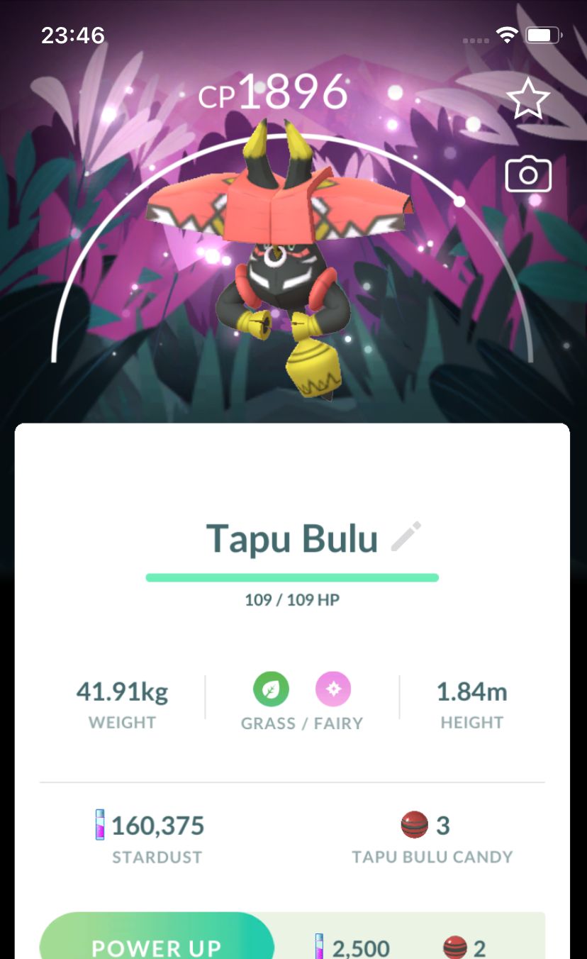 Tapu Bulu with Background Trade - Pokemon GO Trade Service
