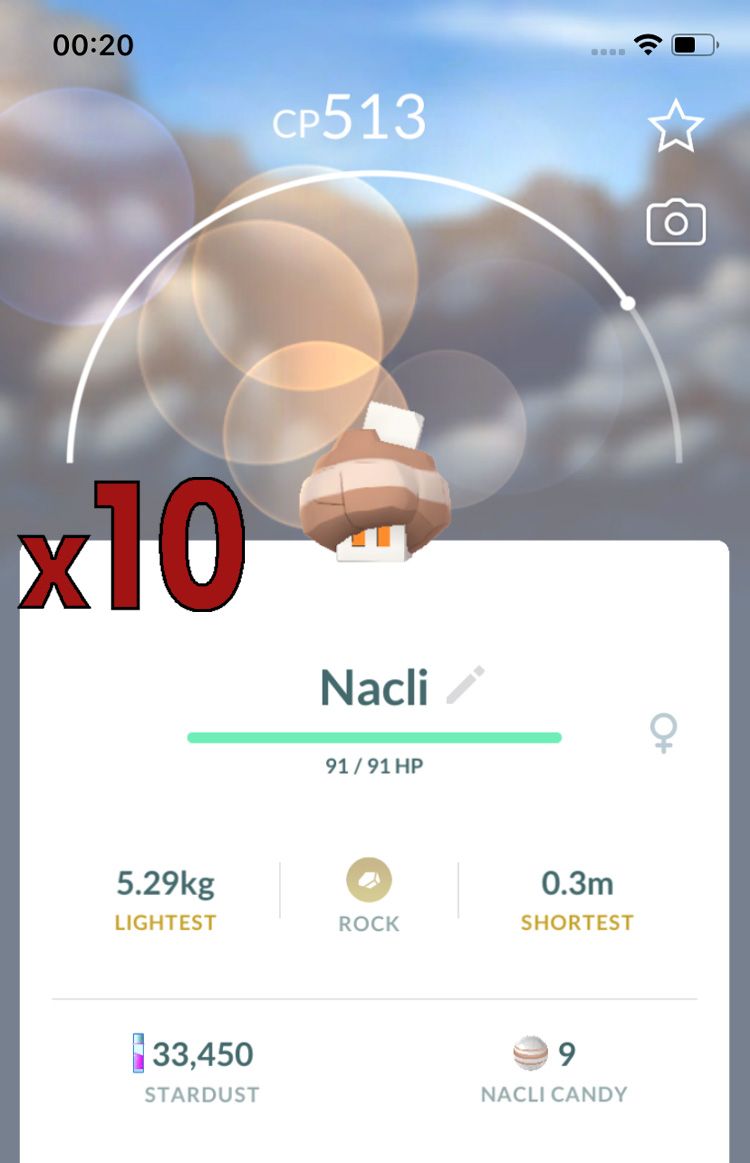 Nacli [x10] - Pokemon GO Trade