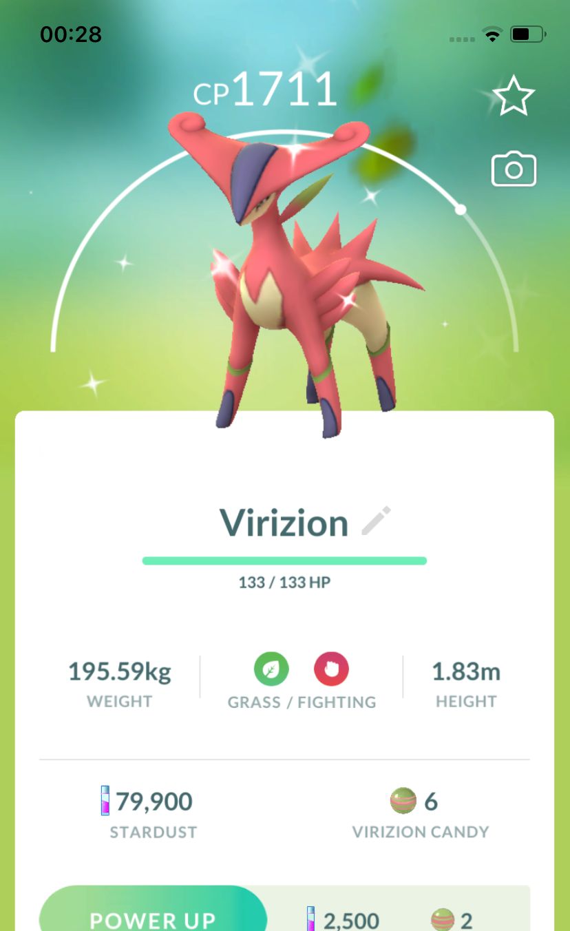 Shiny Virizion - Pokemon GO Trade Service