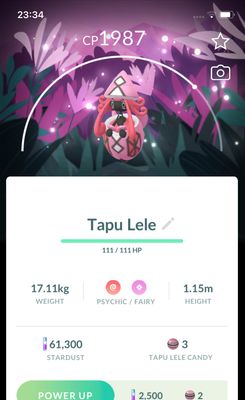 Tapu Lele with Background Trade - Pokemon GO Trade Service