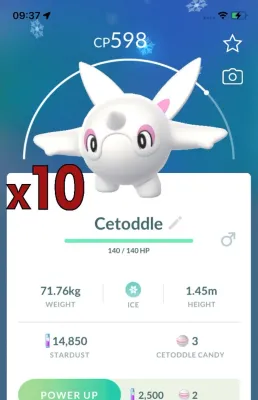 Cetoddle [x10] - Pokemon GO Trade Service